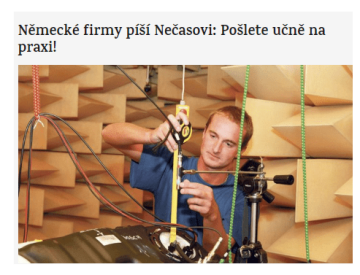 Otevřený dopis českému premiérovi Petru Nečasovi s požadavkem zahájit reformu vzdělávacího systému a zajistit tak dostupnost kvalifikovaných pracovních sil