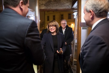 Pražská primátorka Adriana Krnáčová navštívila novoroční Jour Fixe ČNOPK v lednu 2017