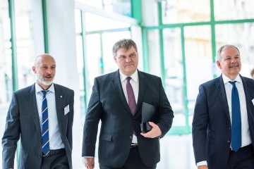 Výroční členská schůze ČNOPK 2018, host Rudolf Jindrák, ředitel zahraničního odboru Kanceláře prezidenta republiky (uprostřed)