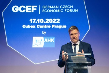 German-Czech Economic Forum 17.10.2022, Keynote - Robert Habeck, německý vicekancléř a ministr hospodářství
