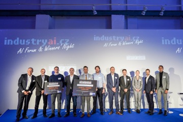 Winners' Night 24.10. 2019 v pražské Hauch Gallery: AI Forum a finále mezinárodní startupové soutěže „Connect Visions to Solutions“. Vítězem se stal český 4dot Mechatronic Systems.